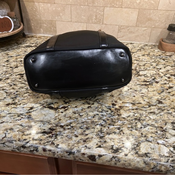 GUCCI Bamboo Hand Bag Nylon Black Auth ep11126 - Picture 4 of 8